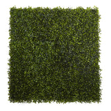 Artificial Fake Boxwood Mat 12" x 10" - (Set of 12) Green Plant