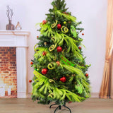 Green Christmas Pampas Grass Garland, 2 Pcs 6.5 Ft Pampas Grass Christmas Tre... Pampas Grass