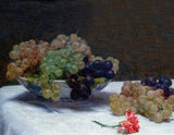 Henri Fantin Latour Still Life with Grapes and Carnation Giclee Print on Canvas Carnation