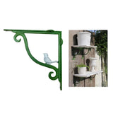 Outdoor Garden Wall Mount Bracket Plant Hanger for Potted Plants Bird Feeder Garden Plants