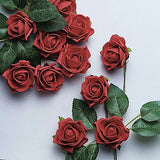 24 RED 2" Mini FOAM ROSE Flowers Stems Wedding Events Decorations Supplies Bouquet