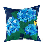 Hydrangea Blossoms Outdoor Interchangeable Pillow Cover 18 x 18 Hydrangea