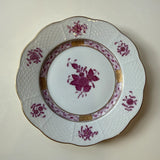 Herend Chinese Bouquet Raspberry Bread & Butter Plate(s) - 9 Available, EUC Bouquet