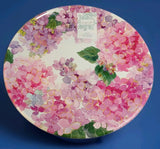 Set 3 SHABBY CHIC~Floral Pink & Purple Hydrangea Flowers Dinner Plates New 11" Hydrangea