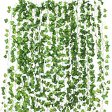 Ivy Green Fake Leaves Garland Plant Vine Foliage Home Decor Plastic 2M Trendy Green Plant