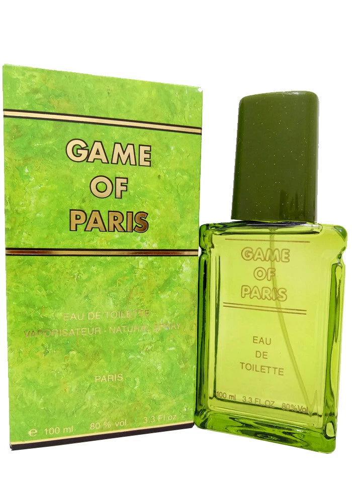 NEW GAME OF PARIS EAU DE TOILETTE FOR MEN WITH FREE WORLDWIDE SHIPPING - 100 ML EDT