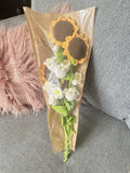 Knitting Crochet Flower Bouquet Handmade Sunflower Decor Artificial Flowers Bo.. Bouquet