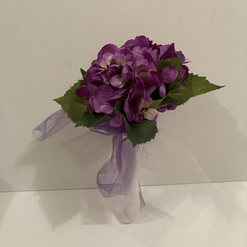 Artificial Hydrangea Flower Bouquet Purple Hydrangea
