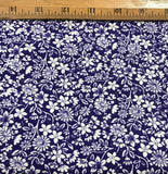 Floral Purple 100% cotton fabric sold by the yard #2308 Flowering Plants