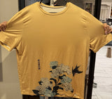 Katsushika Hokusai Hydrangea and Swallow T-shirt Tee Large Hydrangea