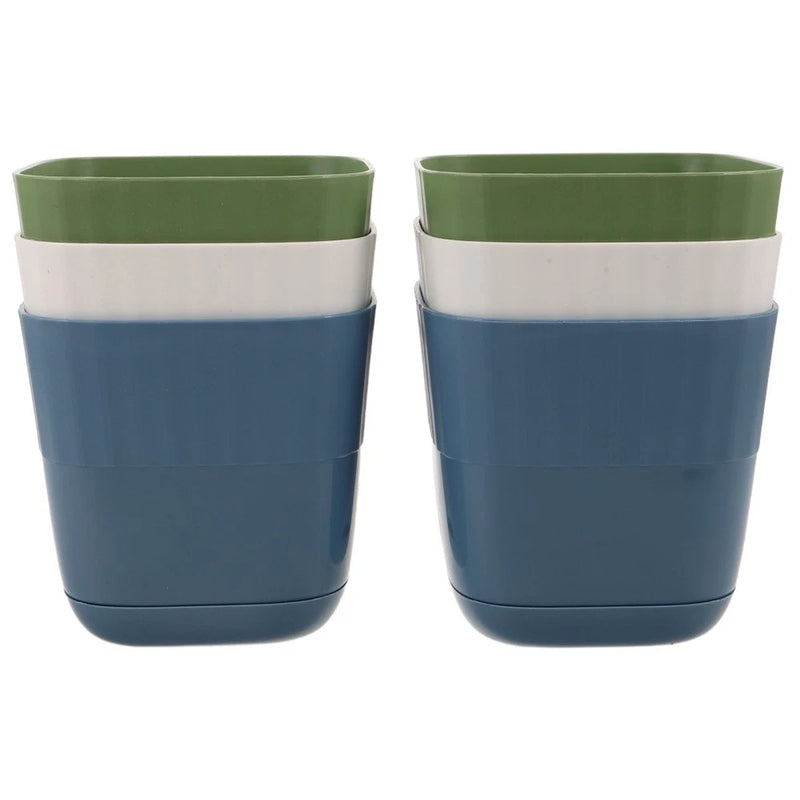 6 Pcs Small Cactus Pot Flower Growing Planter Pots for Indoor Plants Garden Plants