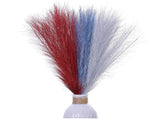 12 PCS Patriotic Pampas Grass 17" 4th of July Red White Blue Pampas Grass Pampas Grass
