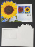Canada Scott #2440, Sunflowers, Souvenir Sheet (2 x P-Stamp) 2011-03-03 Sunflower