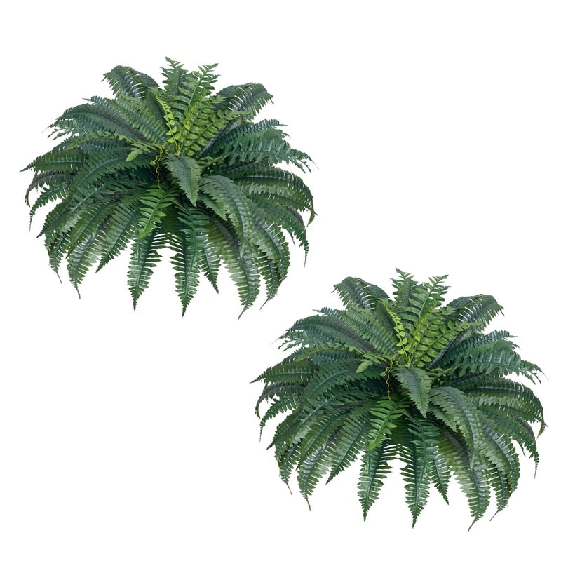 Uimoso Pack of 2 48" Artificial Boston Fern Plant Bush Plant Home Decor Green Plant