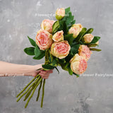 Dried Look Peony with Bud - Light Pink | Artificial Flower | Home Decoration Peony