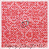 BonEful FABRIC FQ Cotton Quilt Pink Peach Tone Summer Flower Ethnic Damask Print Flowering Plants