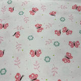 JoAnn Snuggle Flannel Fabric 3 Yards Butterflies Flowers Dots NEW Flowering Plants