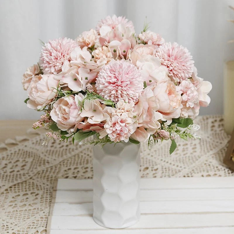 30cm Long Artificial Peony Mixed Flower Arrangement Bride Bouquet And Home Decor Peony