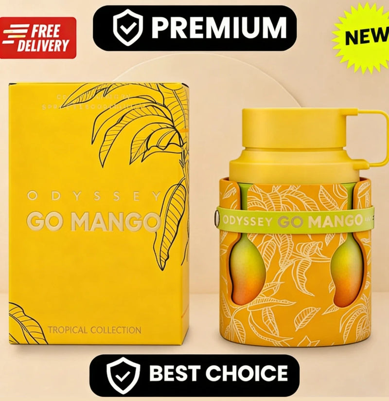 ARMAF Odyssey Go Mango Eau de Parfum 3.4 oz / 100ml EDP Spray - New In Box EDP