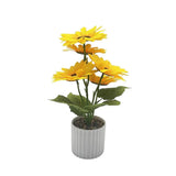 Decorative Artificial Sunflowers Potted Small Fake Plant for Office and Home Sunflower