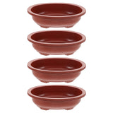 Set of 2 Potted Plant Containers Drainage Bonsai Pots Small Succulent Garden Garden Plants