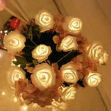 AC 110V LED Rose Flower Lights String Fairy Wedding Brithday Party Garden Decor Roses