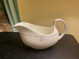 ROYAL DOULTON CARNATION MICRO ENGLAND Gravy or Sauce Boat Fine Bone China Englan Carnation