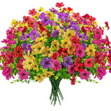 12 Bundles Artificial Flowers for Outdoors Fake Flowers Plants Spring Decoration Daisies