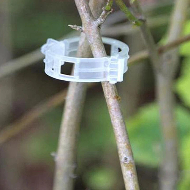 1-100X Plant Support Clips Useful Tomato Veggie Garden Trellis Twine Greenhouse Garden Plants