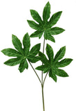 Fatsia Branch Faux Plants And Trees Green Plant