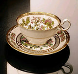 ROYAL GRAFTON Rare Hand Painted Chinese Peony Flower Motif Teacup England Peony