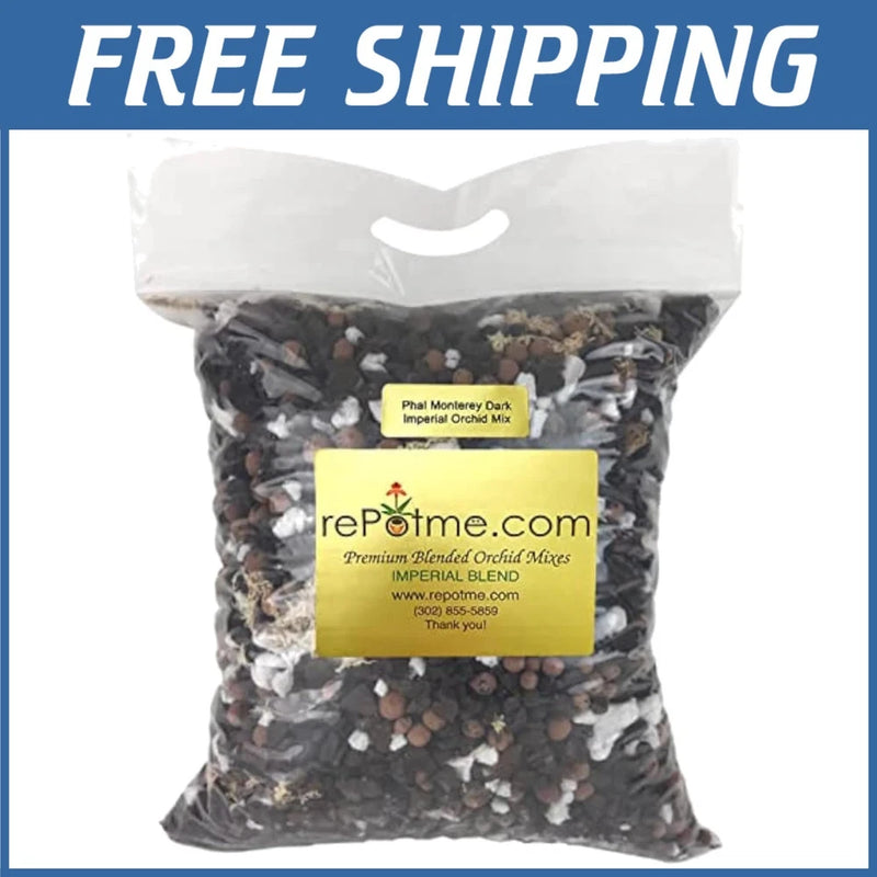 Orchid potting mix in resealable bag with dark bark and perlite