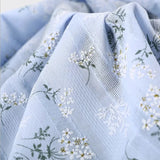 55'' Wide Yard Elegant Floral Lace Jacquard Print Cotton Fabric For Shirt Craft Flowering Plants