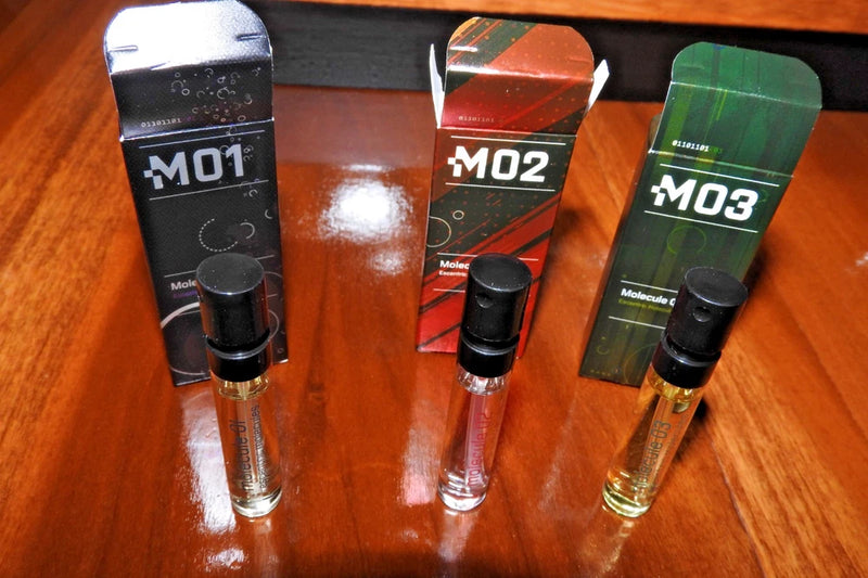 Escentric Molecules 2ml x 3 Sample Size Spray Set - 3pcs (M01-M02-M03) New Bouquet