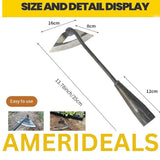 Gardening Tools Hollow Hoe, All-Steel Hardened Hollow Hoe, Sharp Edge Garden Wee Garden Plants
