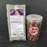 Dried Lavender Flowers 8oz & Red Rose Buds 3.5oz Bulk for Wedding Toss, Crafts Dried Flower