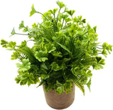 Four Leaf Clover Artificial Plant Small Faux Greenery Home Office Decor Green Plant