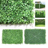 12Pcs 23.6x15.7" Artificial Hedge Mat Fence Fake Plant Grass Wall Garden Panels Green Plant