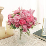 Peony Artificial Flowers High Quality Silk Roses Fake Wedding Vacation Party Hom Hydrangea