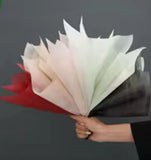 Flower Wrapping Paper Bouquet Tissue Craft Green Pink Beige  140 Sheets Bouquet