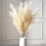 3 Large Pampas Grass Stems by SakatsuÑ 43" (Set of 3) - ( Decor Faux Pampas) Pampas Grass