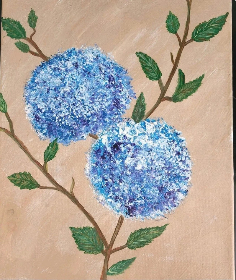 Hydrangea Custom Painting 11" X 14" Hydrangea