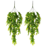 Artificial Eucalyptus Leaves Rattan Plants Set for Floral Arrangements Green Plant