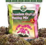 DUSPRO 6QT Orchid Potting Mix for Repotting with Moss Pine Bark 6 Quarts Orchids