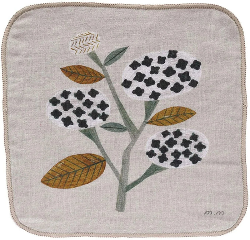 Miyuki Matsuo Gauze Mini Hand Towel Hydrangea Flower Hydrangea