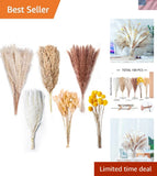 Pampas Grass Decor 100pcs Fluffy Dried Flowers Wedding Floral Home Party Dried Flower