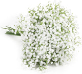 Artificial Baby's Breath Flowers 6 Pack Faux Gypsophila Bouquet for DIY Decor Bouquet