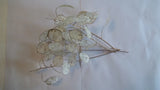 Five dried Lunaria Stems 4"-6" long, with "Silver Dollar" Seed Pods, for crafts. Dried Flower