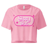 Sissy Slut Crop Top - Kinky BDSM Shirt Roses