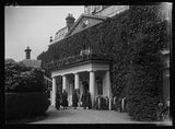 Photo:1918 Ivy Covered House Garden Walk Fuchsias Hydrangeas Flowers Hydrangea